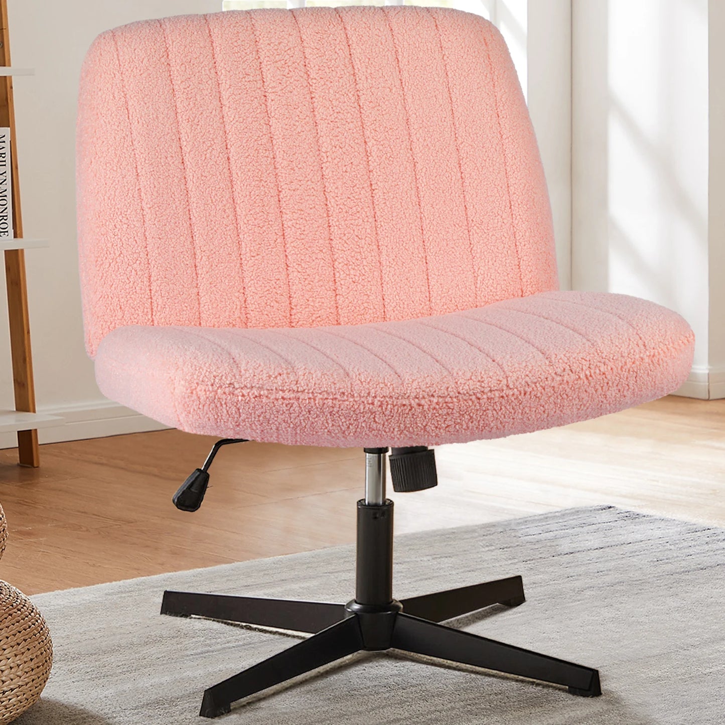 Cross Legged Office Chair with Adjustable Swivel