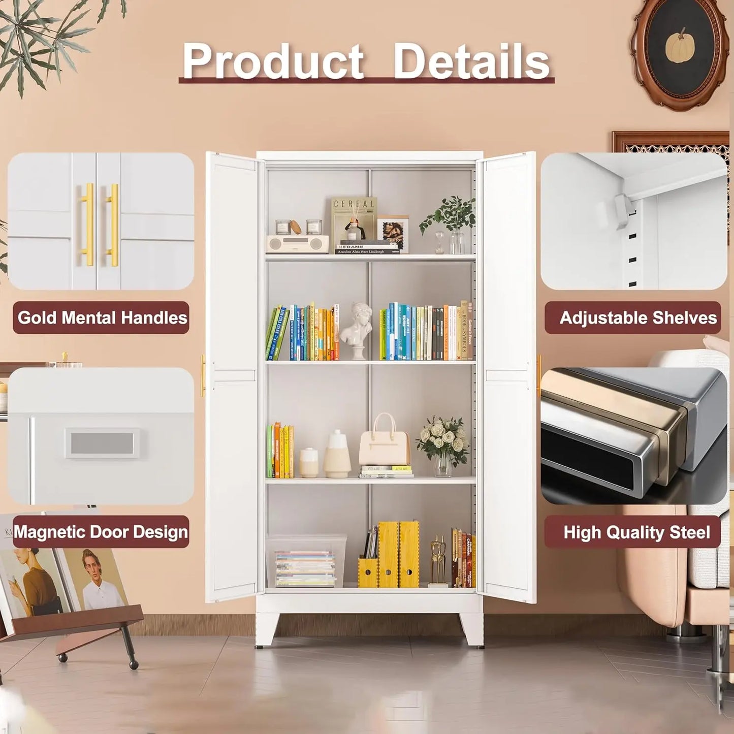 Metal Pantry Storage Cabinet