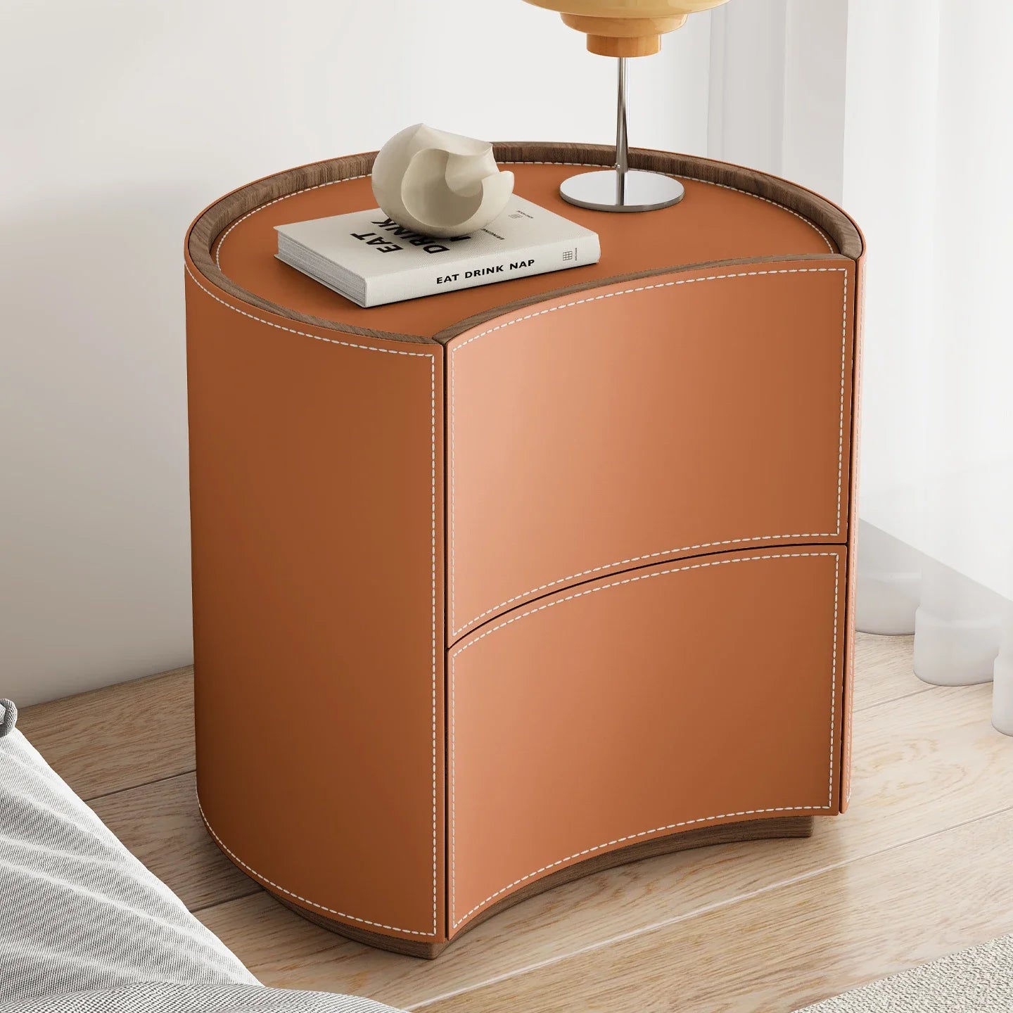 Creative Aesthetic Bedside Table Luxury Minimalist Simple Style