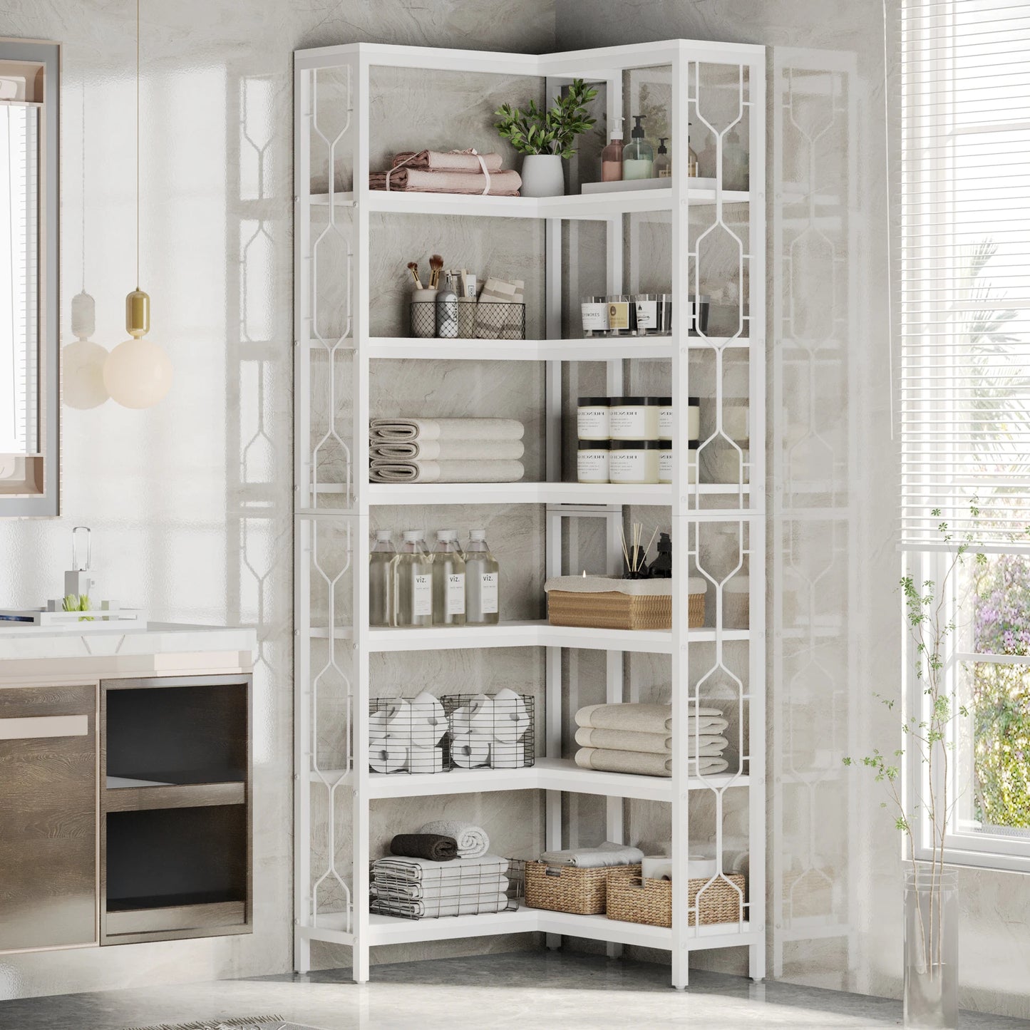 Industrial Corner Shelf