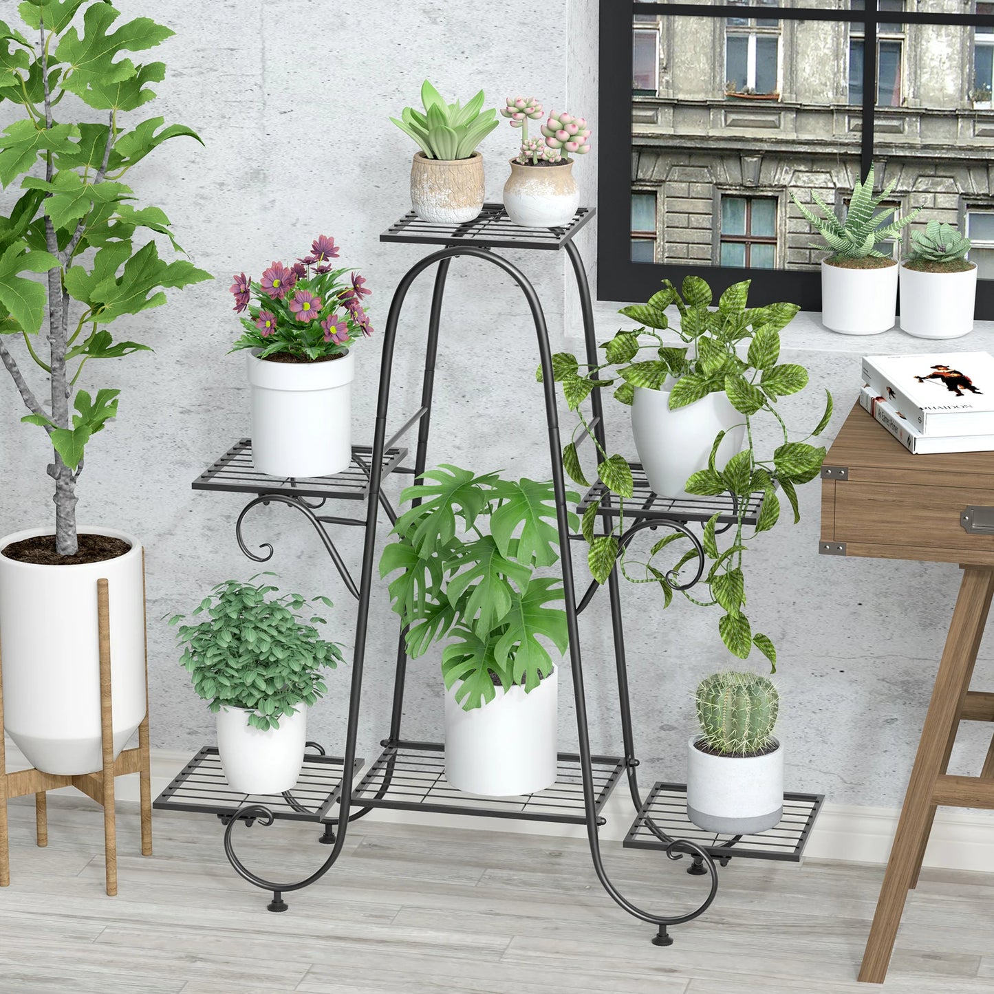6-Tier Metal Plant Stand