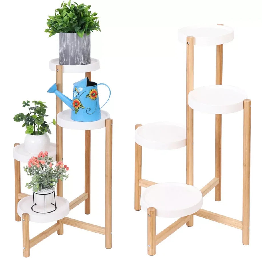 Bamboo 4-Tier Plant Stand