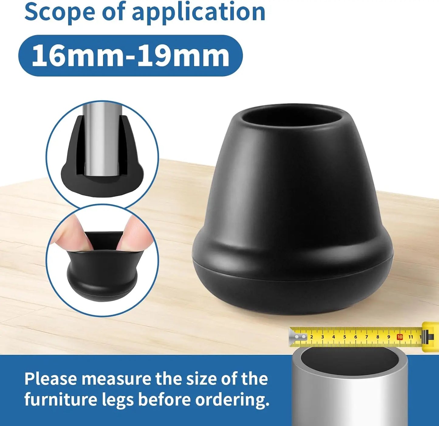 0.75in Chair Leg Protectors