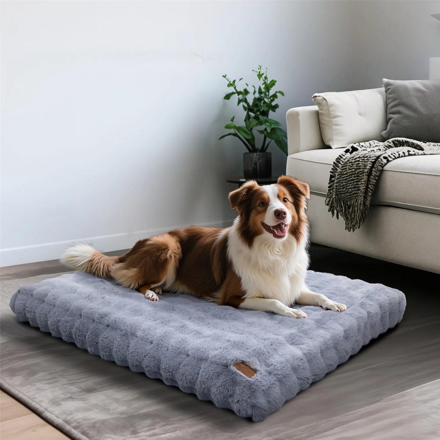 Fluffy Crate Bed for Extra Large Dogs