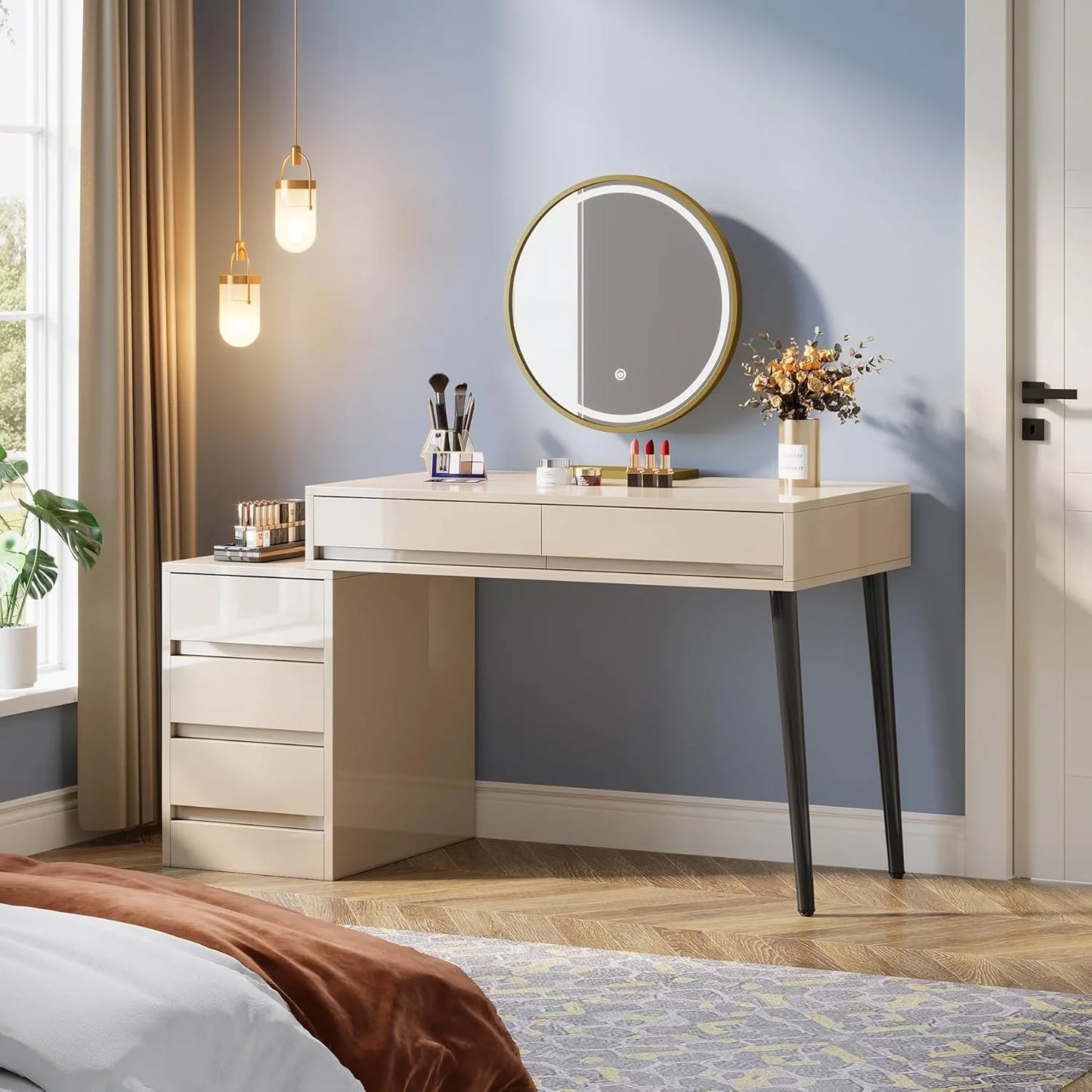 High Gloss Vanity Desk