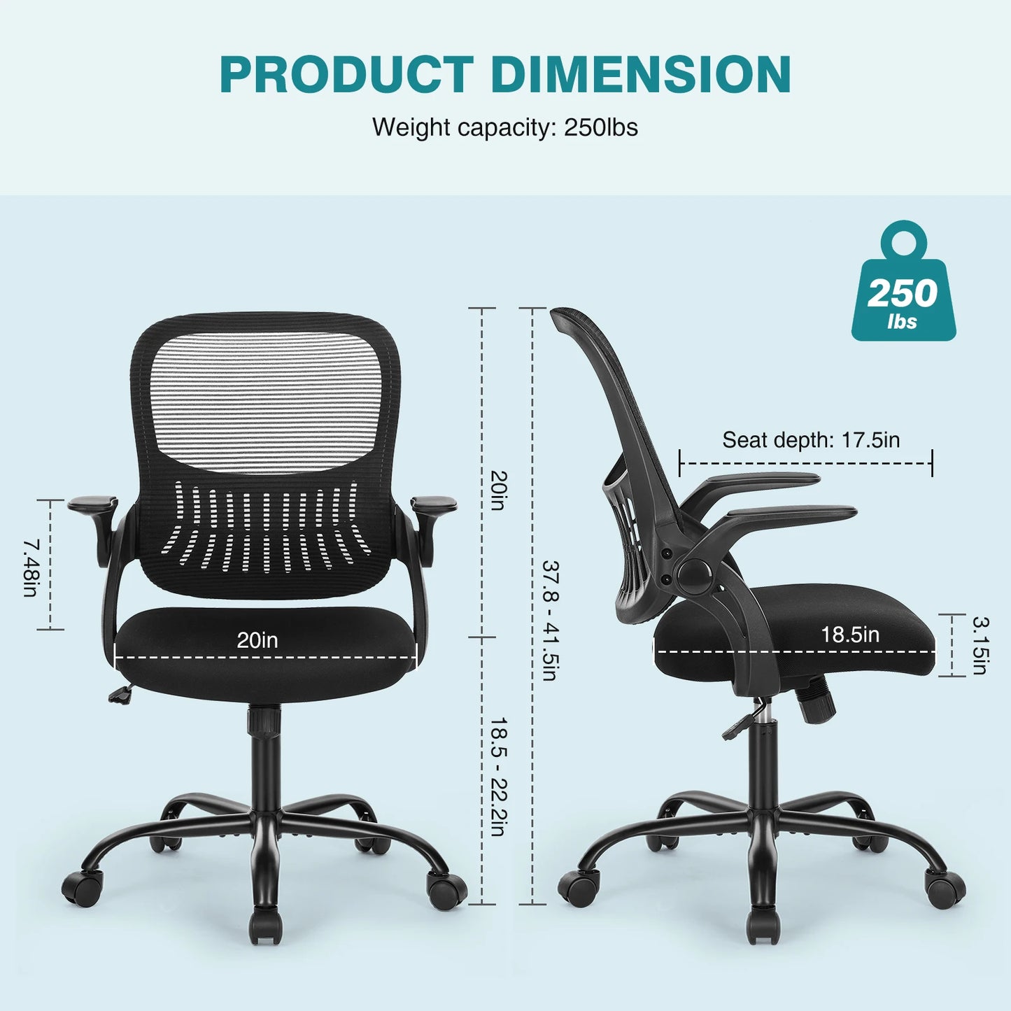 Ergonomic Mesh Backrest Office Chair