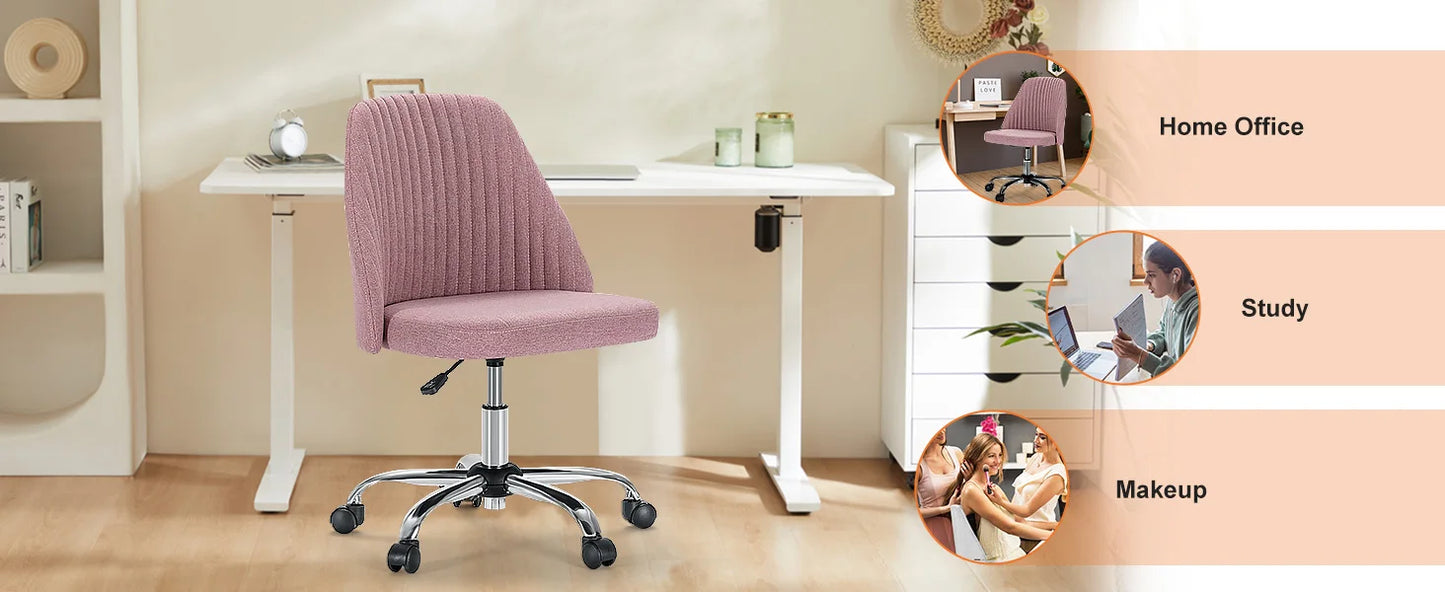 Armless Small Desk Chair