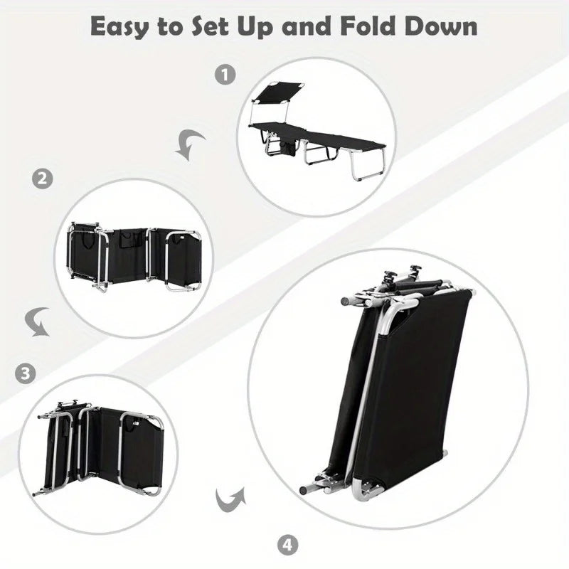 Foldable Sunshade Beach Chair