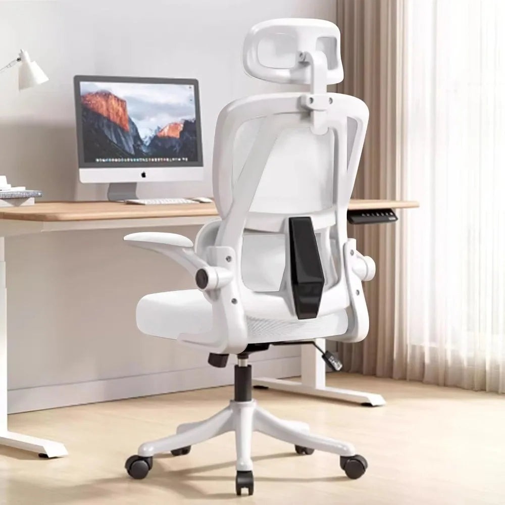 Ergonomic Mesh Office Chair with Flip-Up Armrests