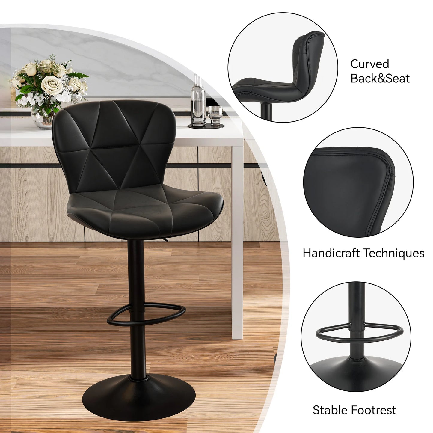 Adjustable Swivel Bar Chairs