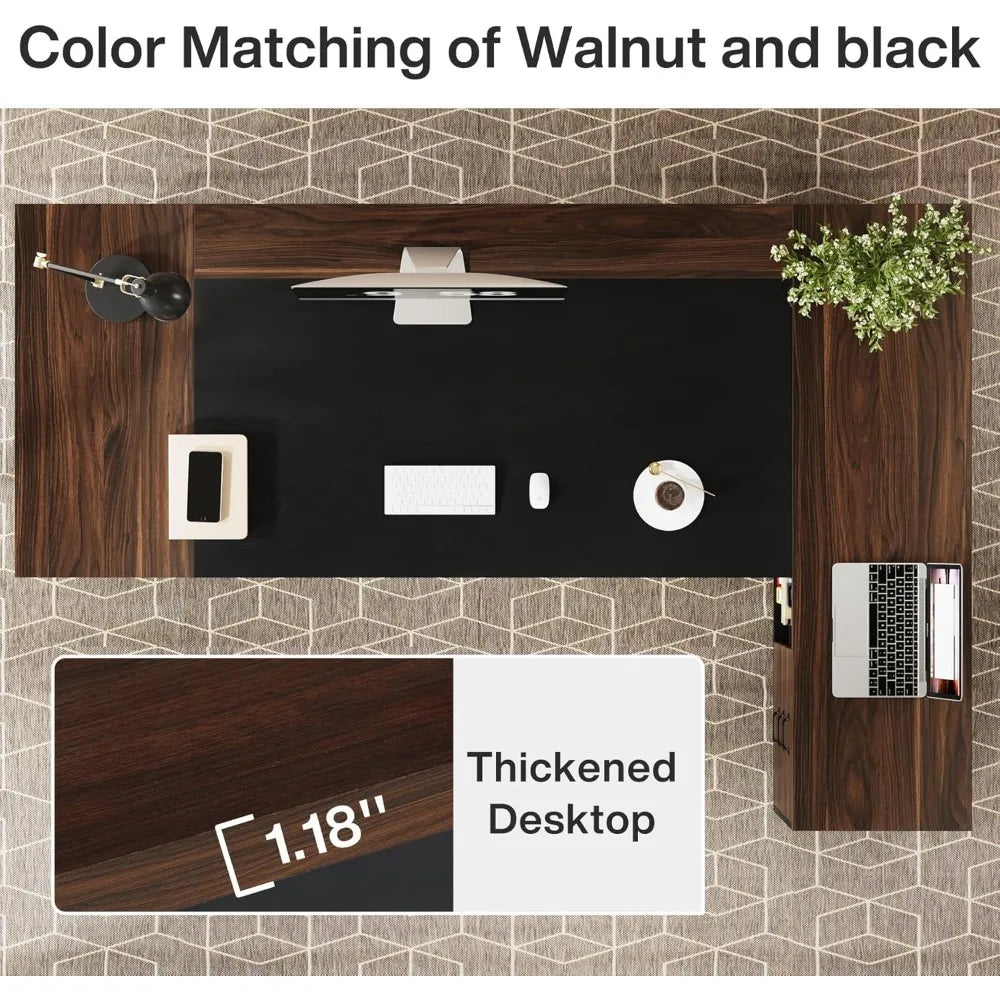 Executive L‑Shaped Desk