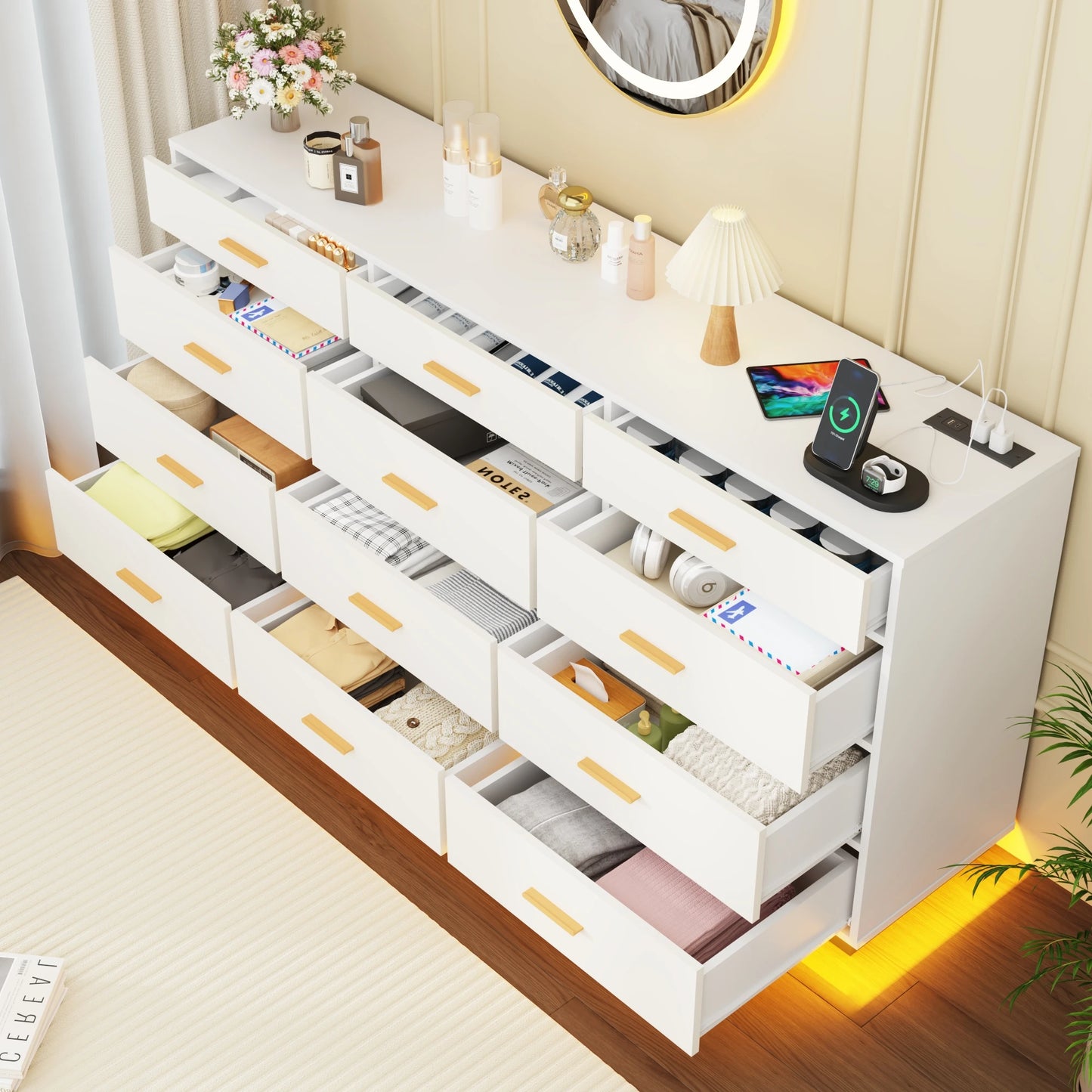 Modern chest of drawers for the living room