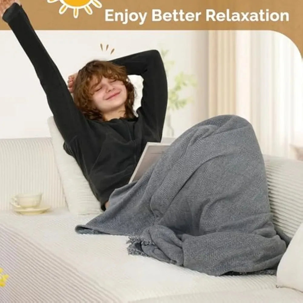 Curved Corduroy Sectional