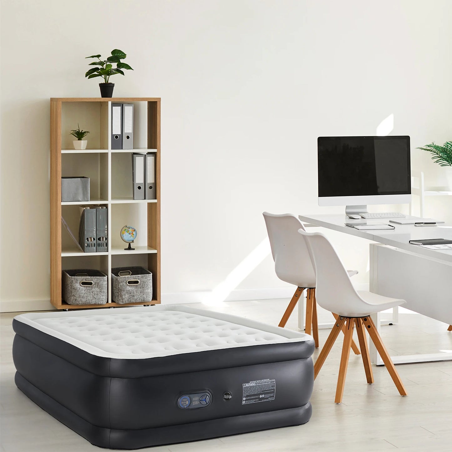 Queen Twin Size Air Mattress with Built-in Pump