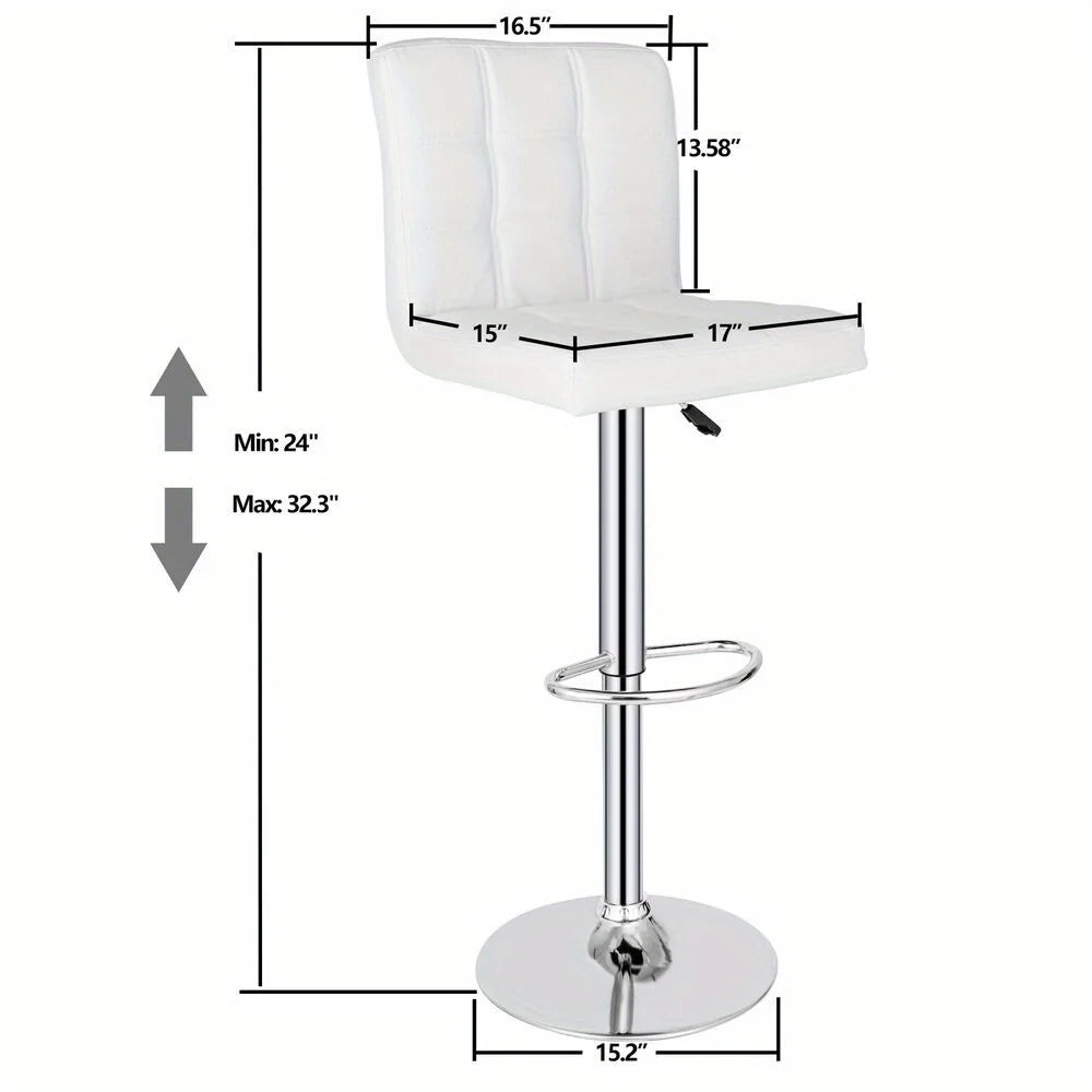 Adjustable PU Bar Stools