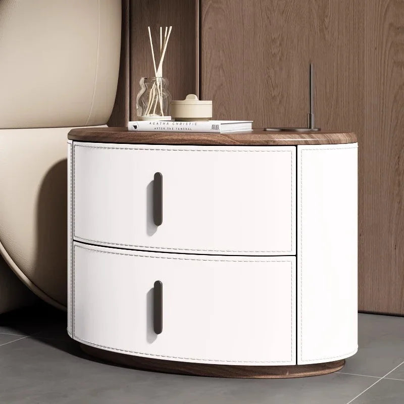 Simple Aesthetic Bedside Table Unique Style Italian Nordic Elegant Nightstands