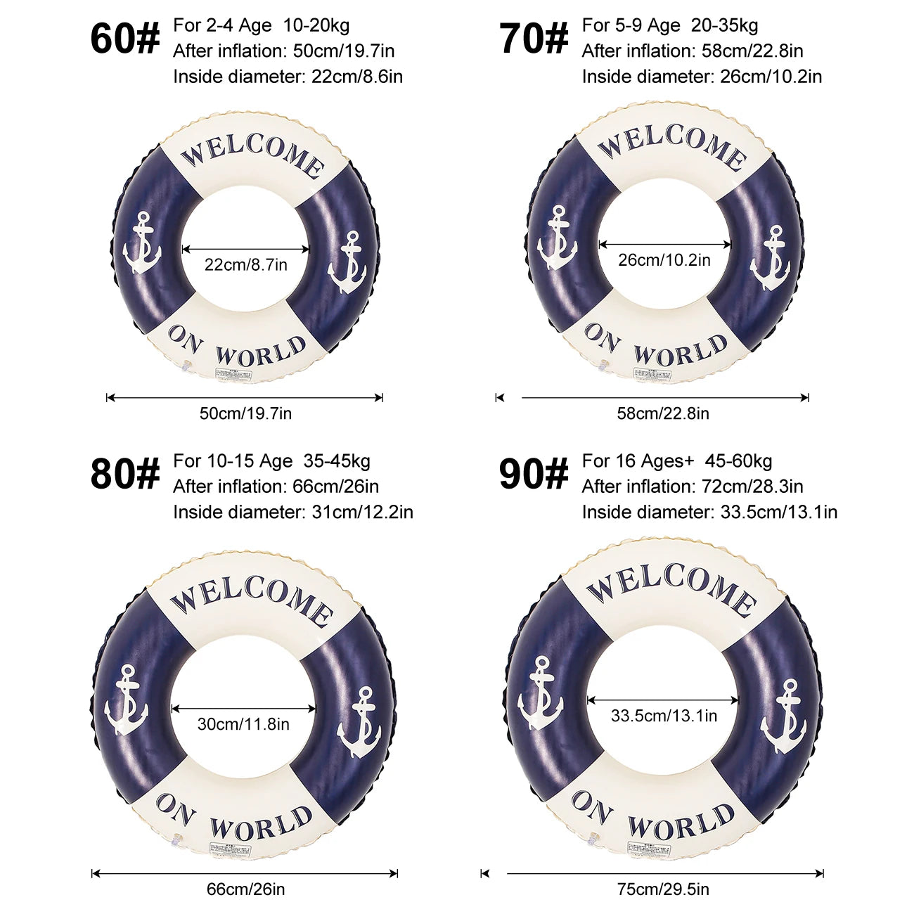 Retro Boat Anchor Swimming Ring