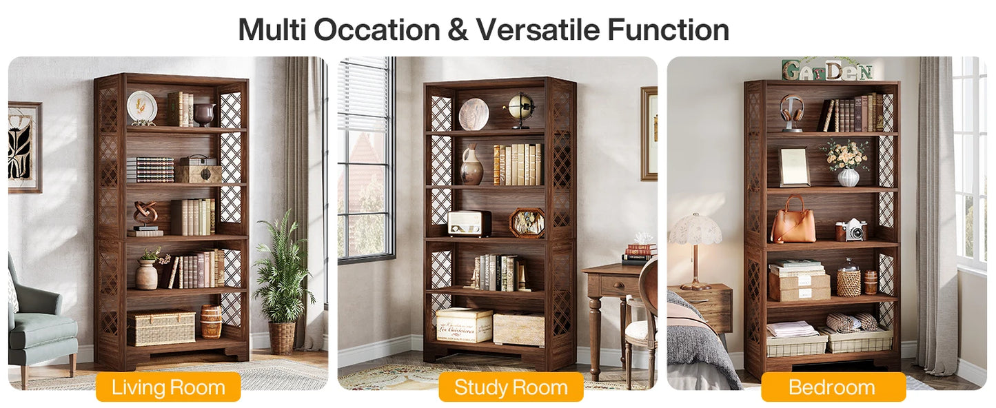 Industrial X-Frame Bookcase
