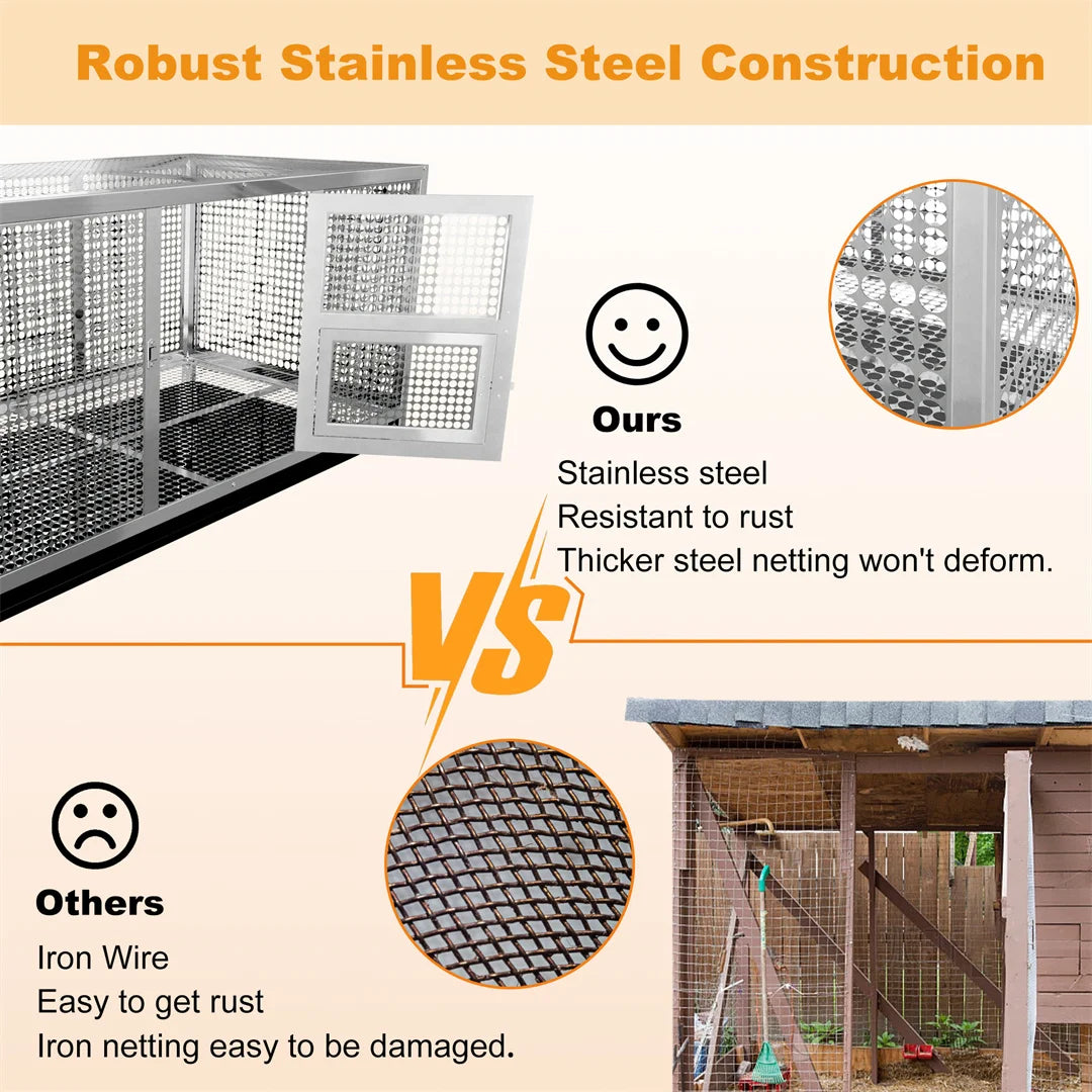 Stainless Steel Chicken Cage