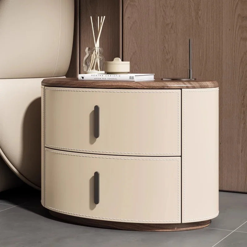 Simple Aesthetic Bedside Table Unique Style Italian Nordic Elegant Nightstands