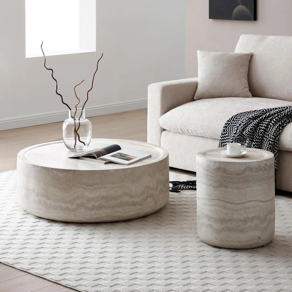Round Drum Coffee Table