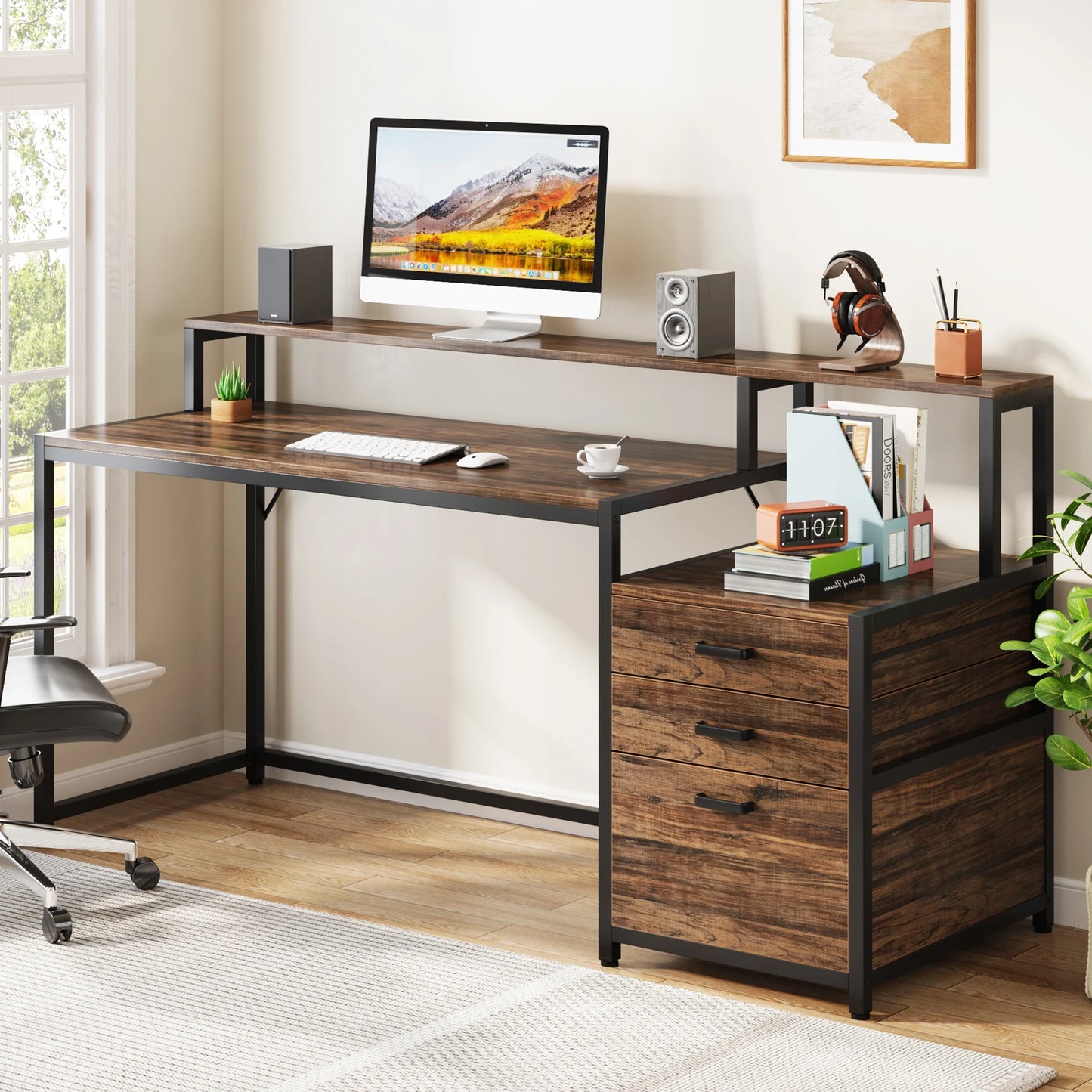 Reversible Drawer Desk