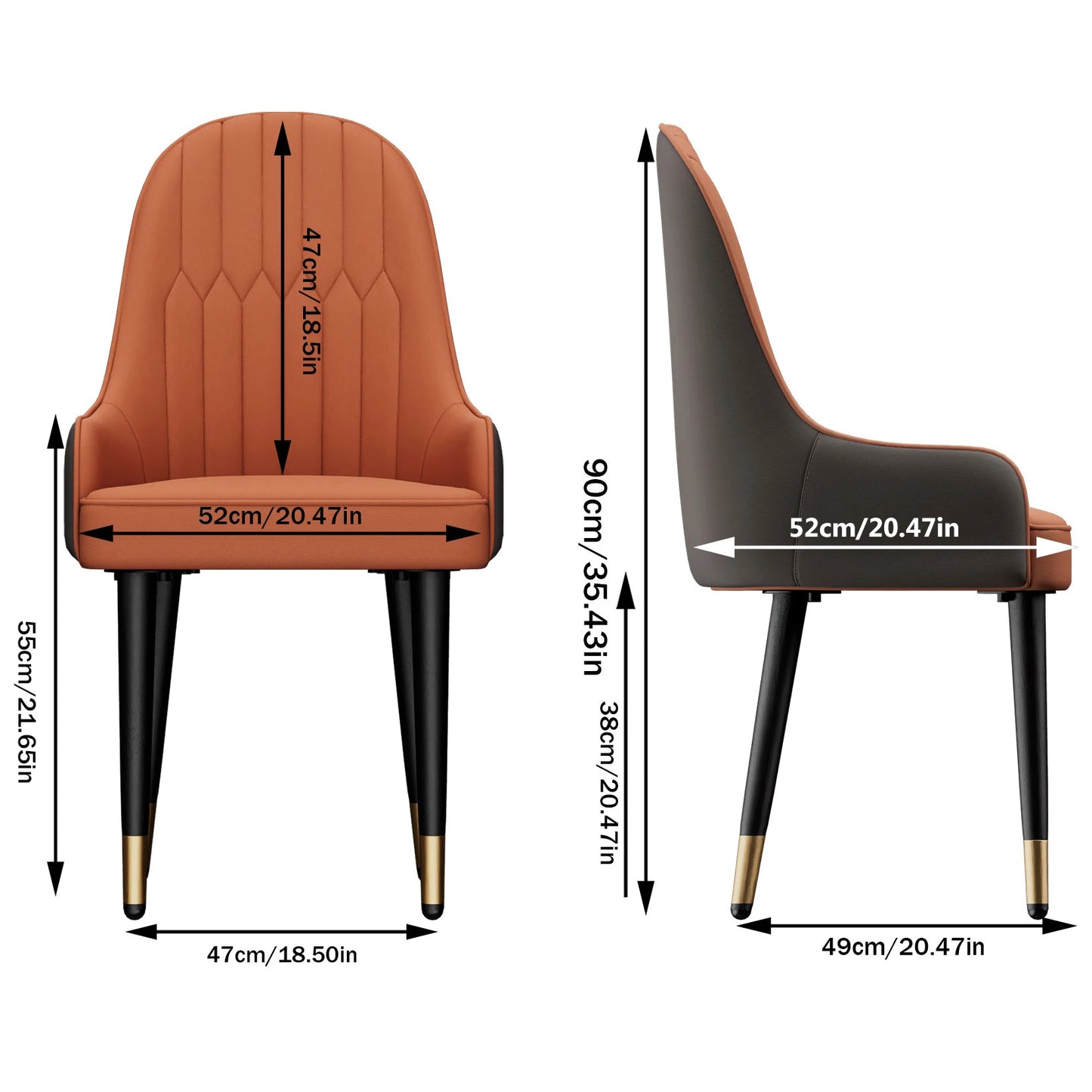 Faux Leather Dining Chairs