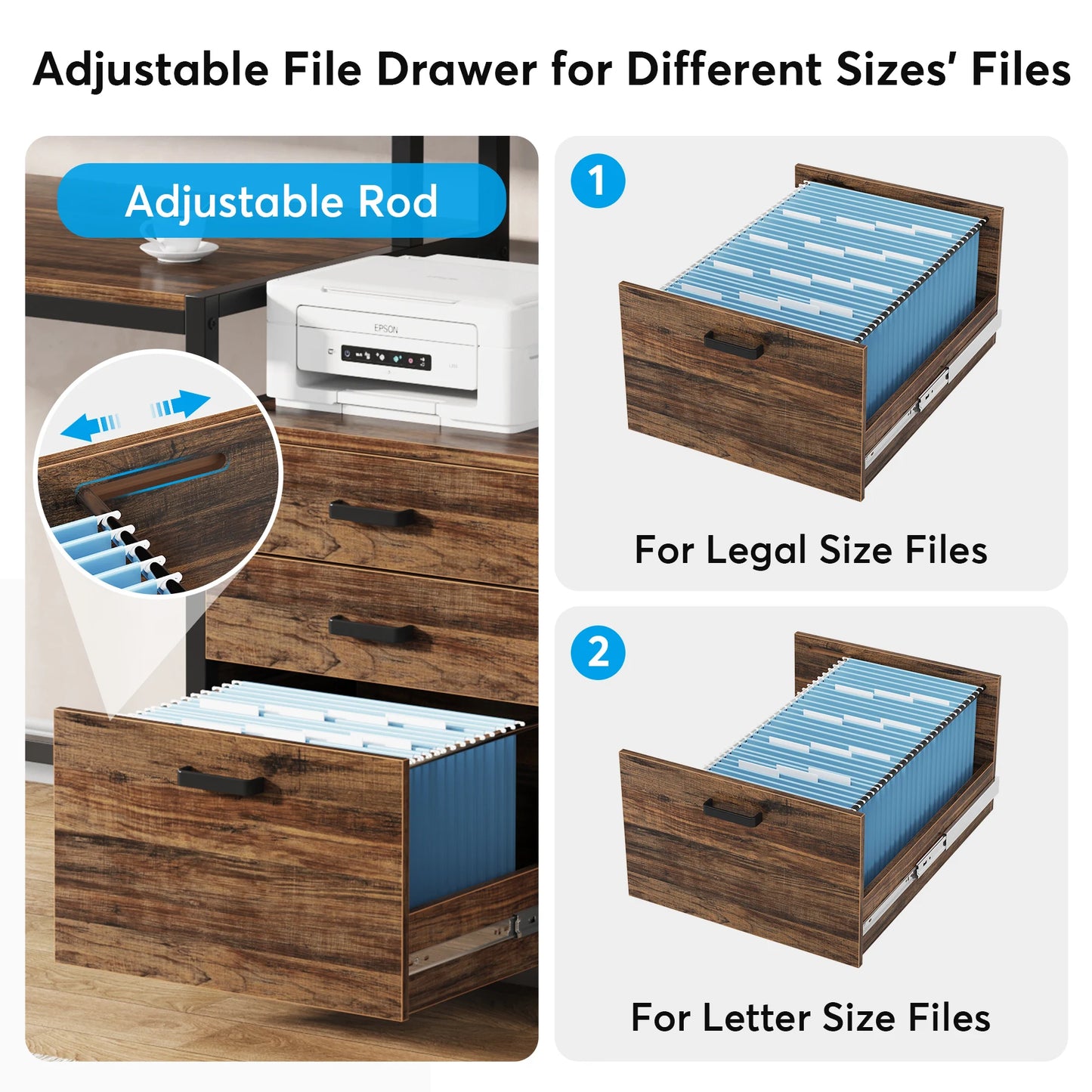 Reversible Drawer Desk