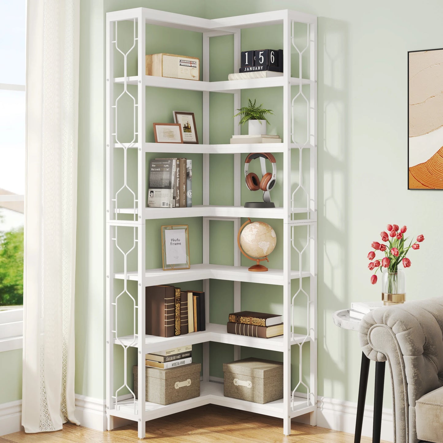 Industrial Corner Shelf