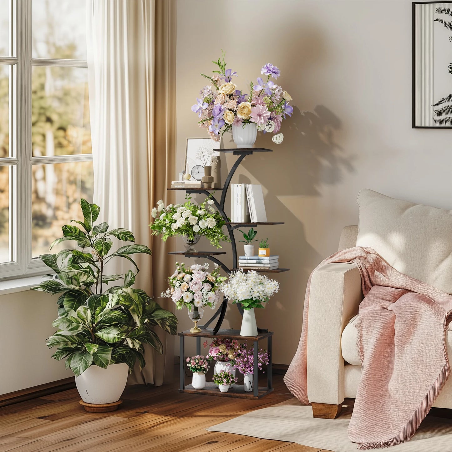 Tree-Shaped Plant Stand