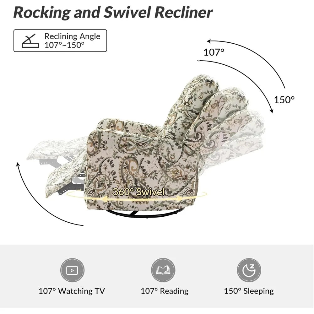 Wingback Swivel Recliner