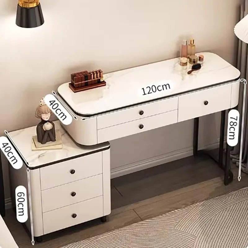 Luxury Vanity Table with Mirror & Drawers – Modern Classic Makeup Desk