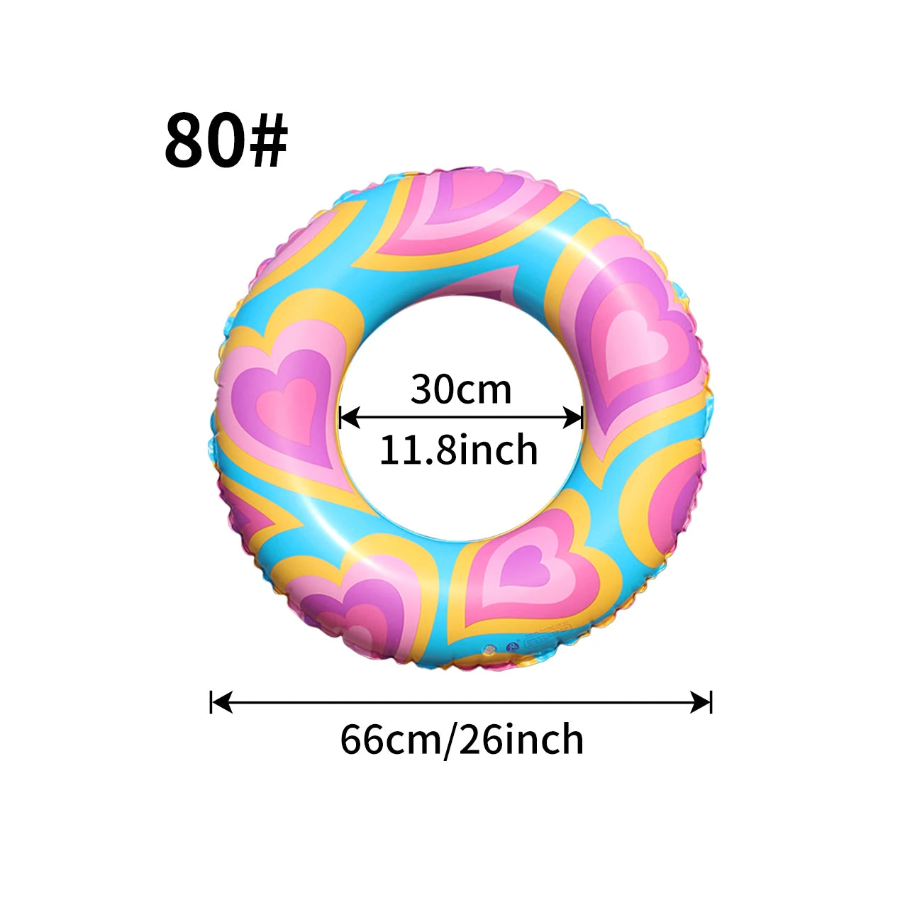 Heart-Shaped Inflatable Pool Float