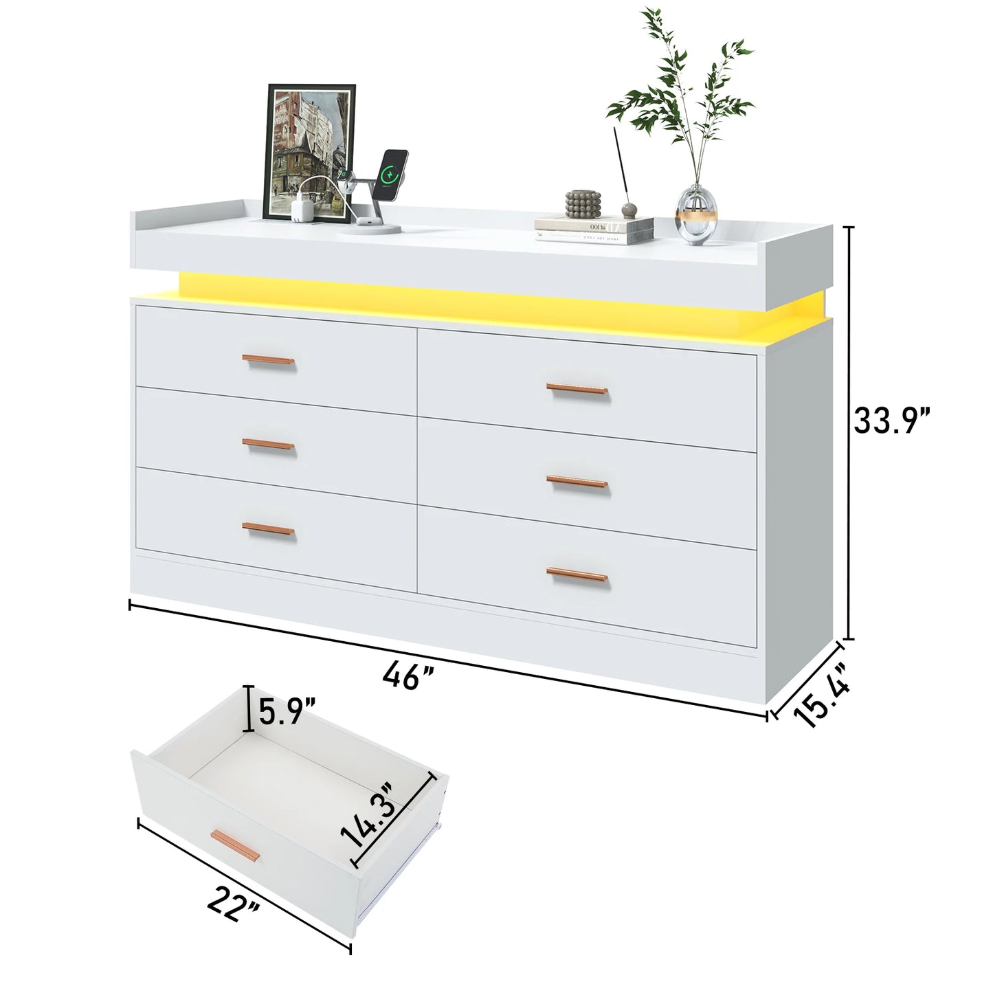Spacious bedroom drawer organizer