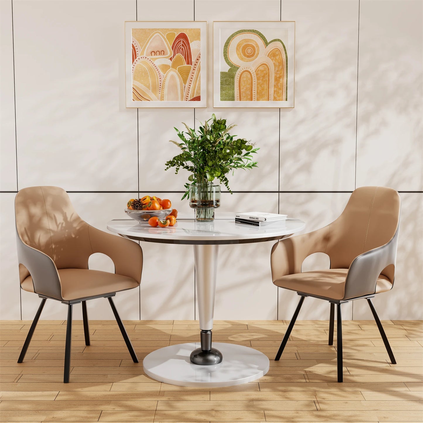 Swivel Dining Chairs Set of 2