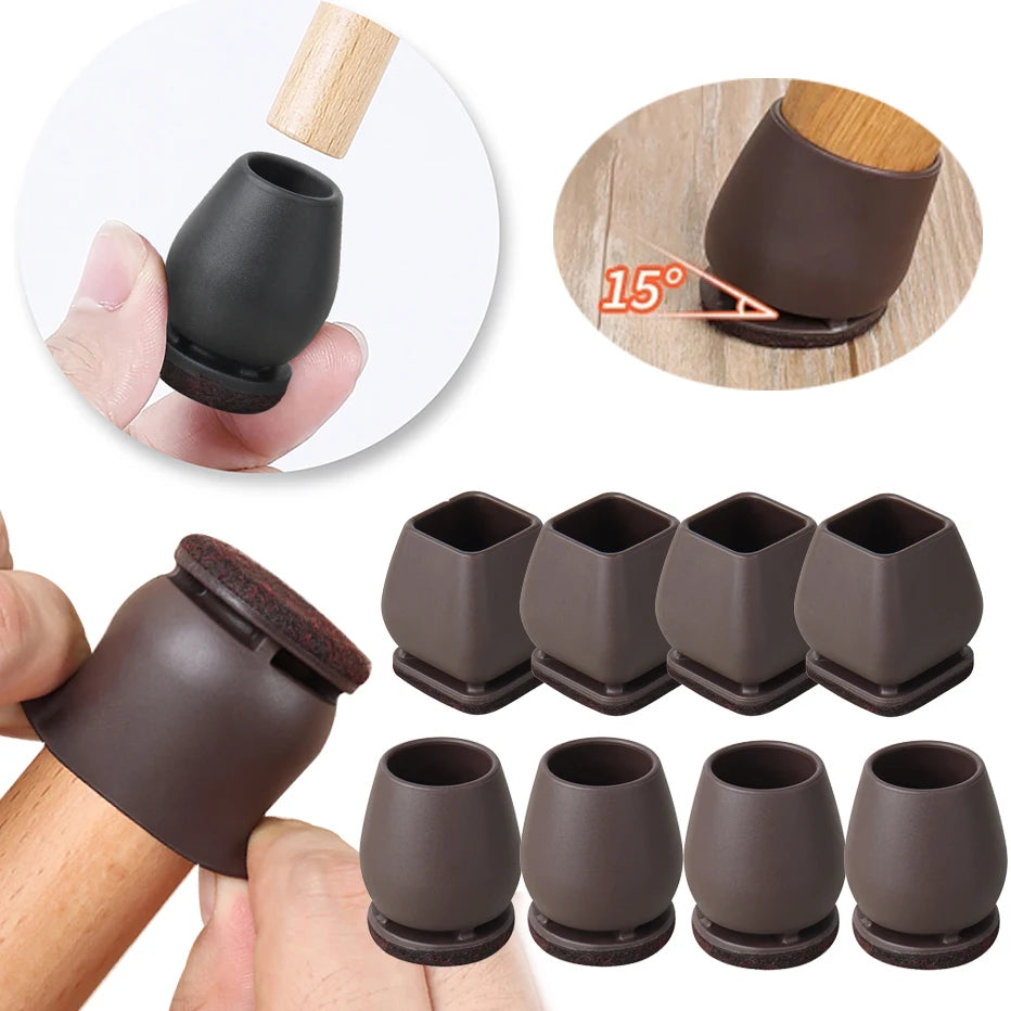 Chair Leg Floor Protectors with Felt Pads