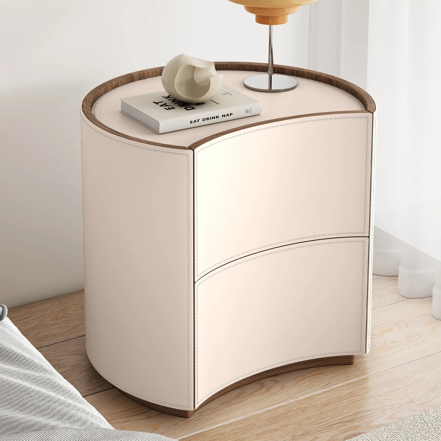 Creative Aesthetic Bedside Table Luxury Minimalist Simple Style