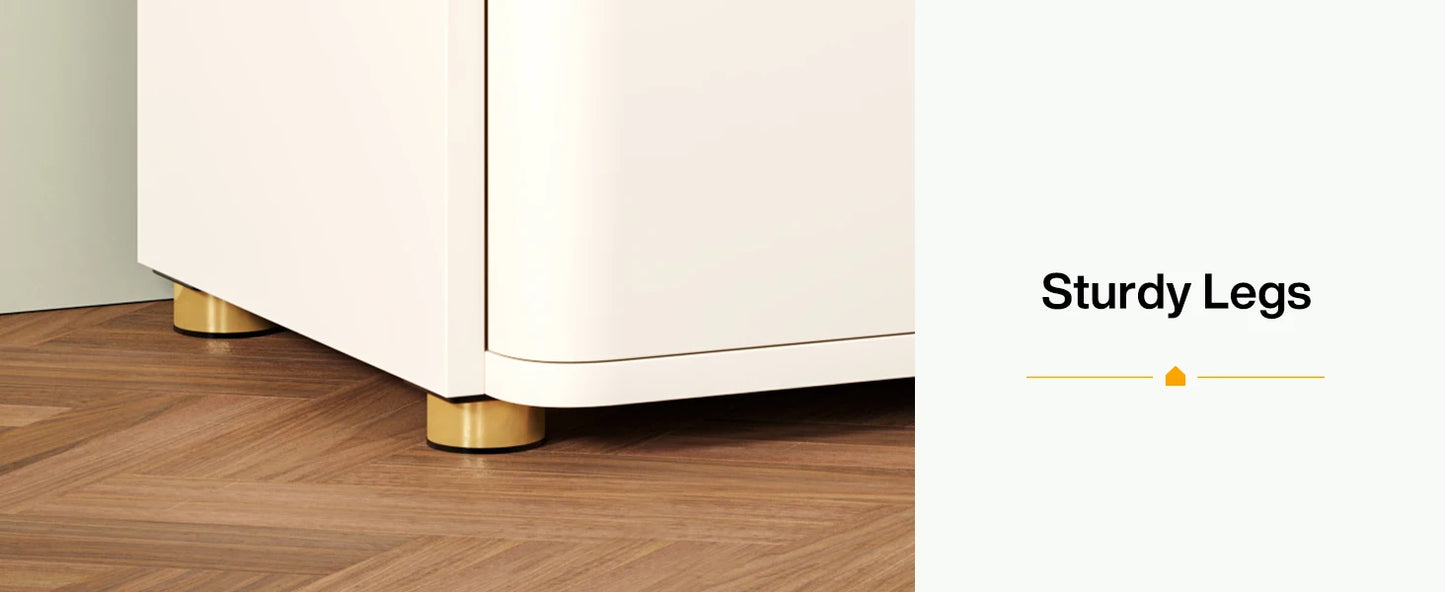 Modern White Nightstand