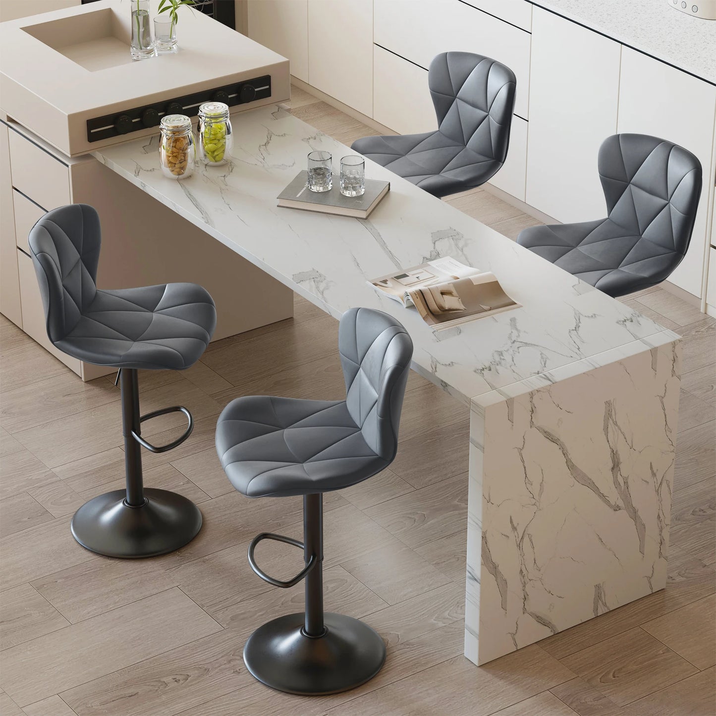 Adjustable Swivel Bar Stools