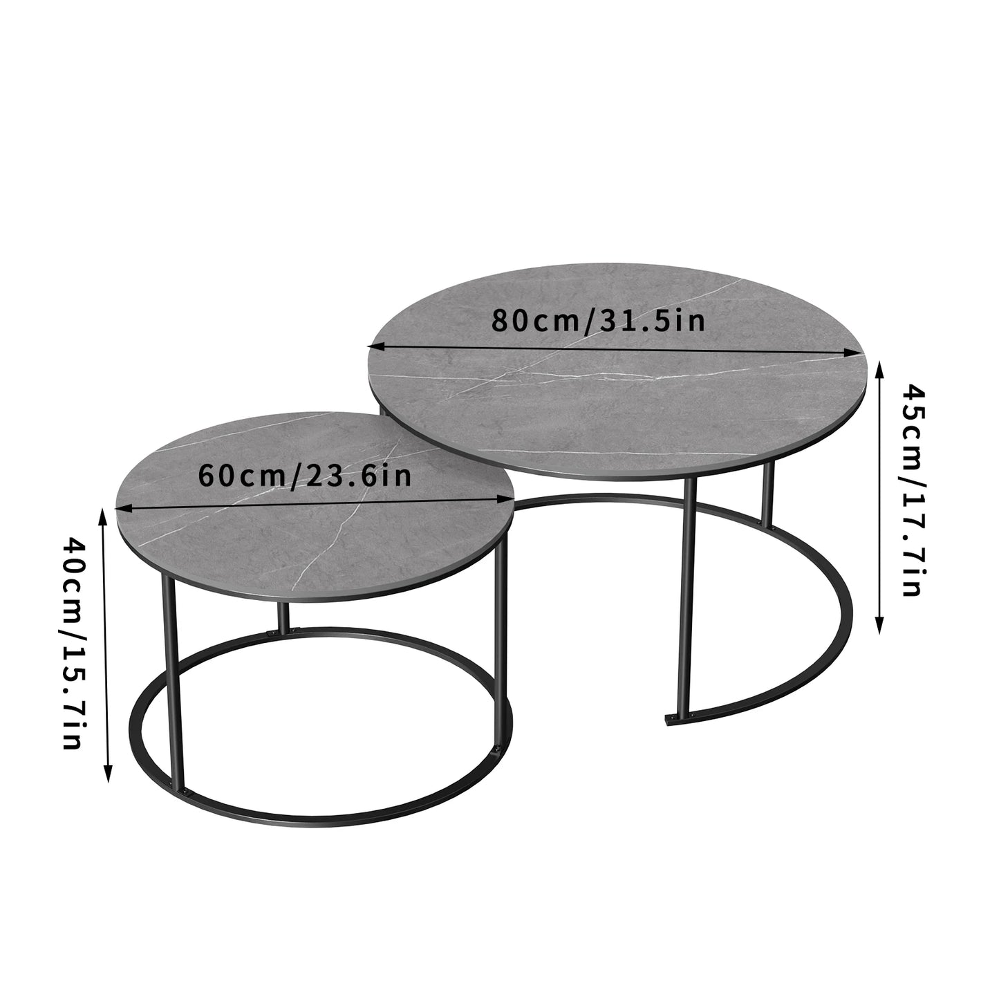 Round Nesting Coffee Tables