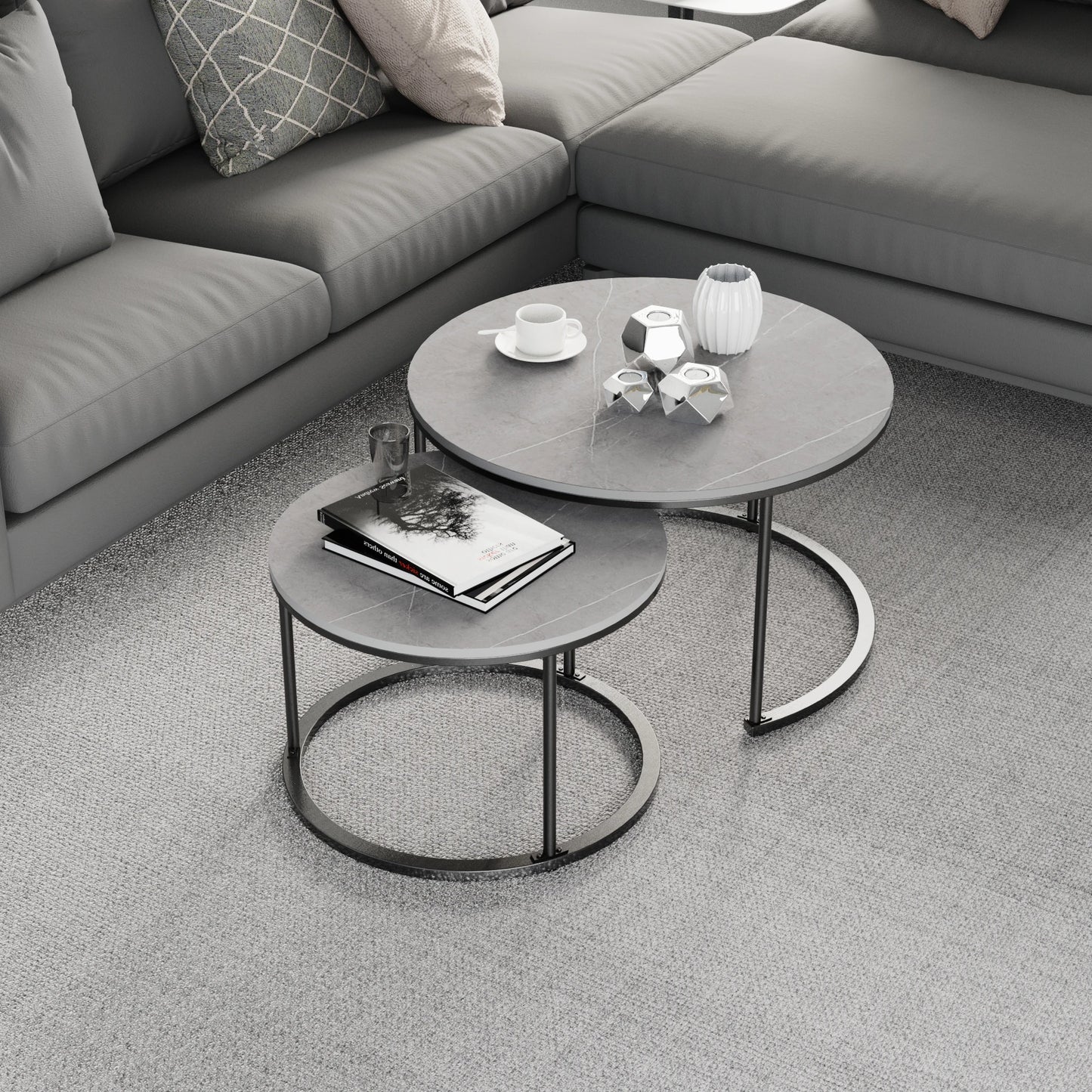 Round Nesting Coffee Tables