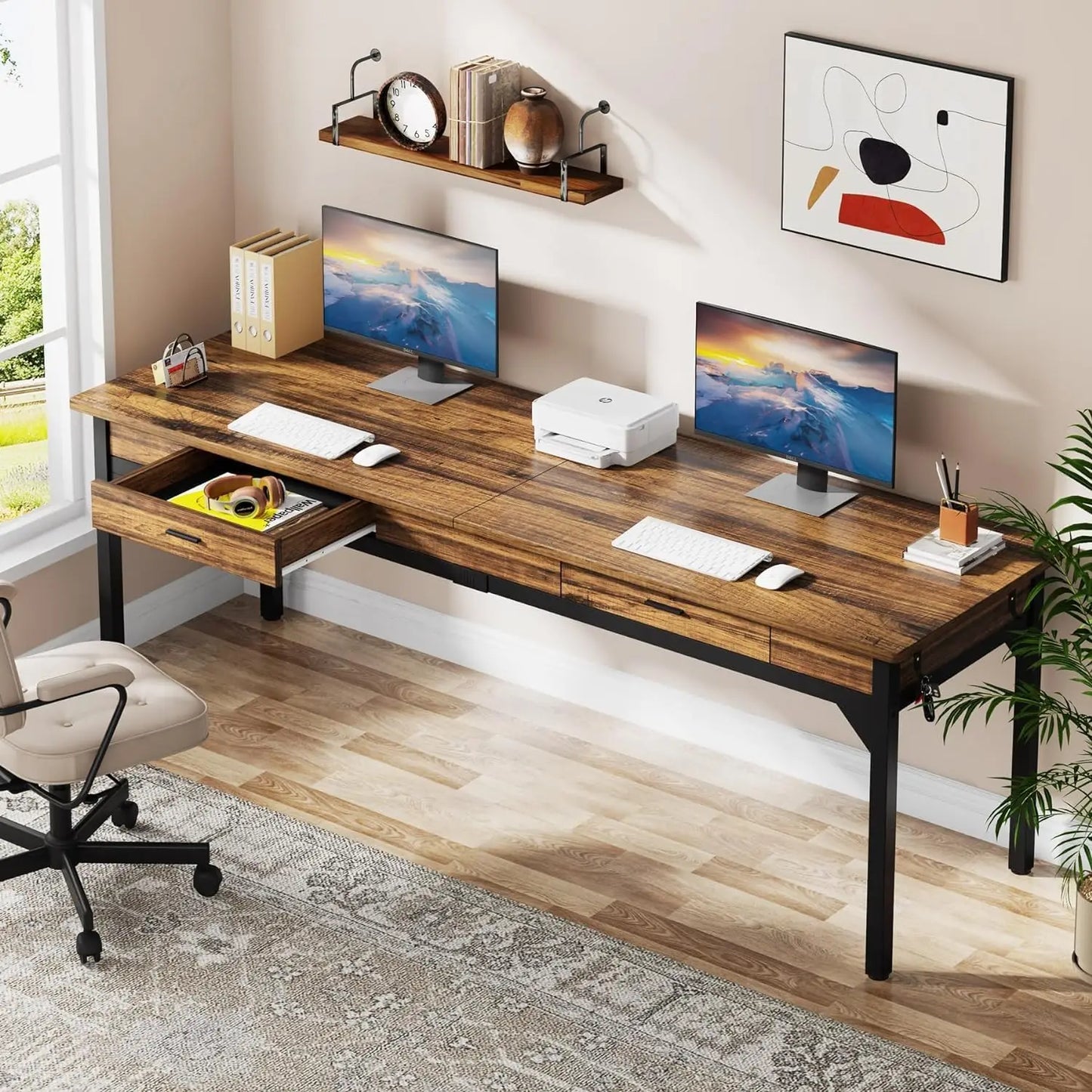 Double Drawer Desk