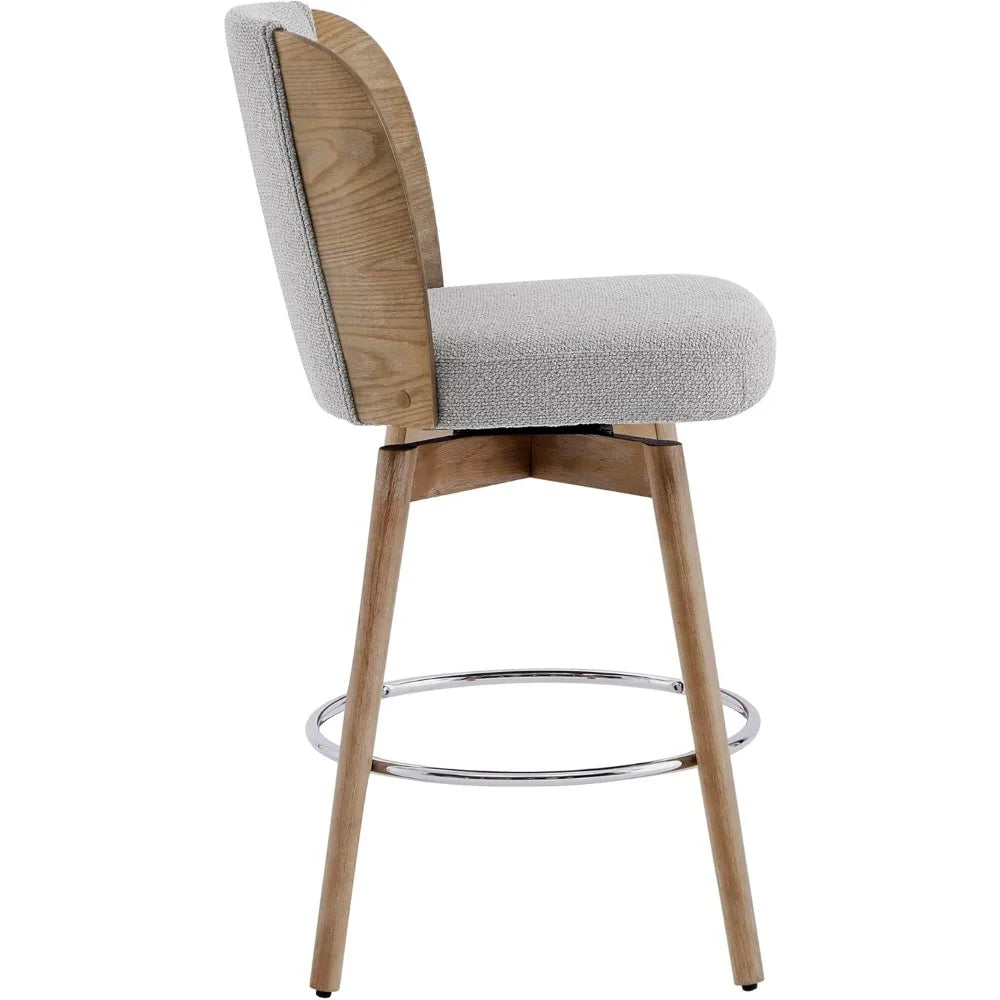 Grey Swivel Bar Stools