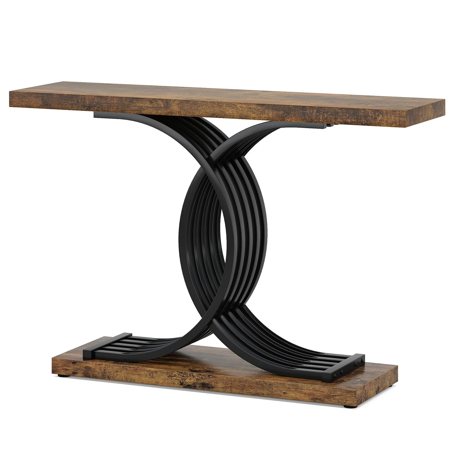 Gold Faux Marble Console