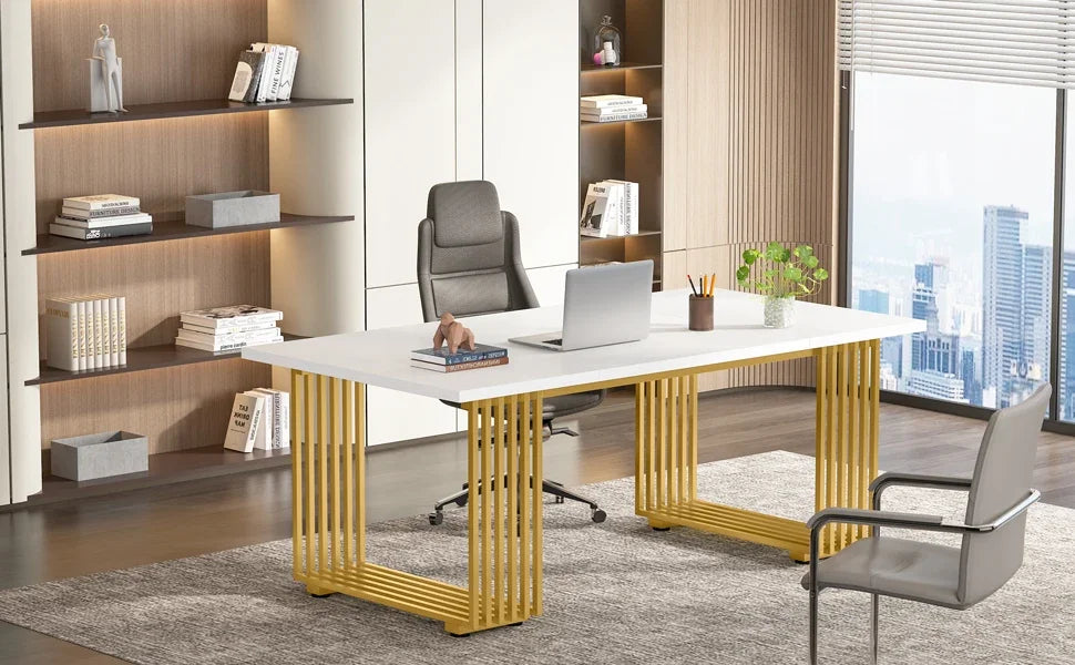 Gold-Leg Work Desk