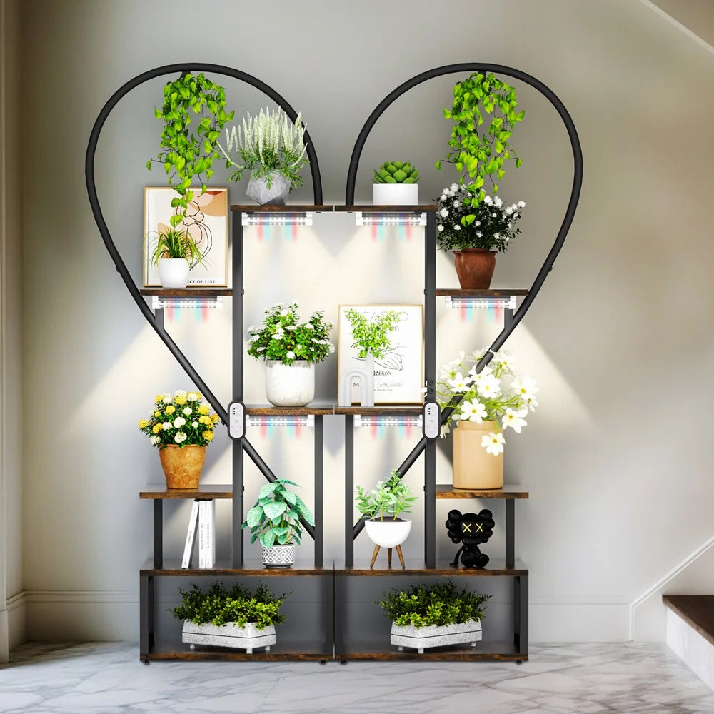 Heart-Shaped Plant Rack