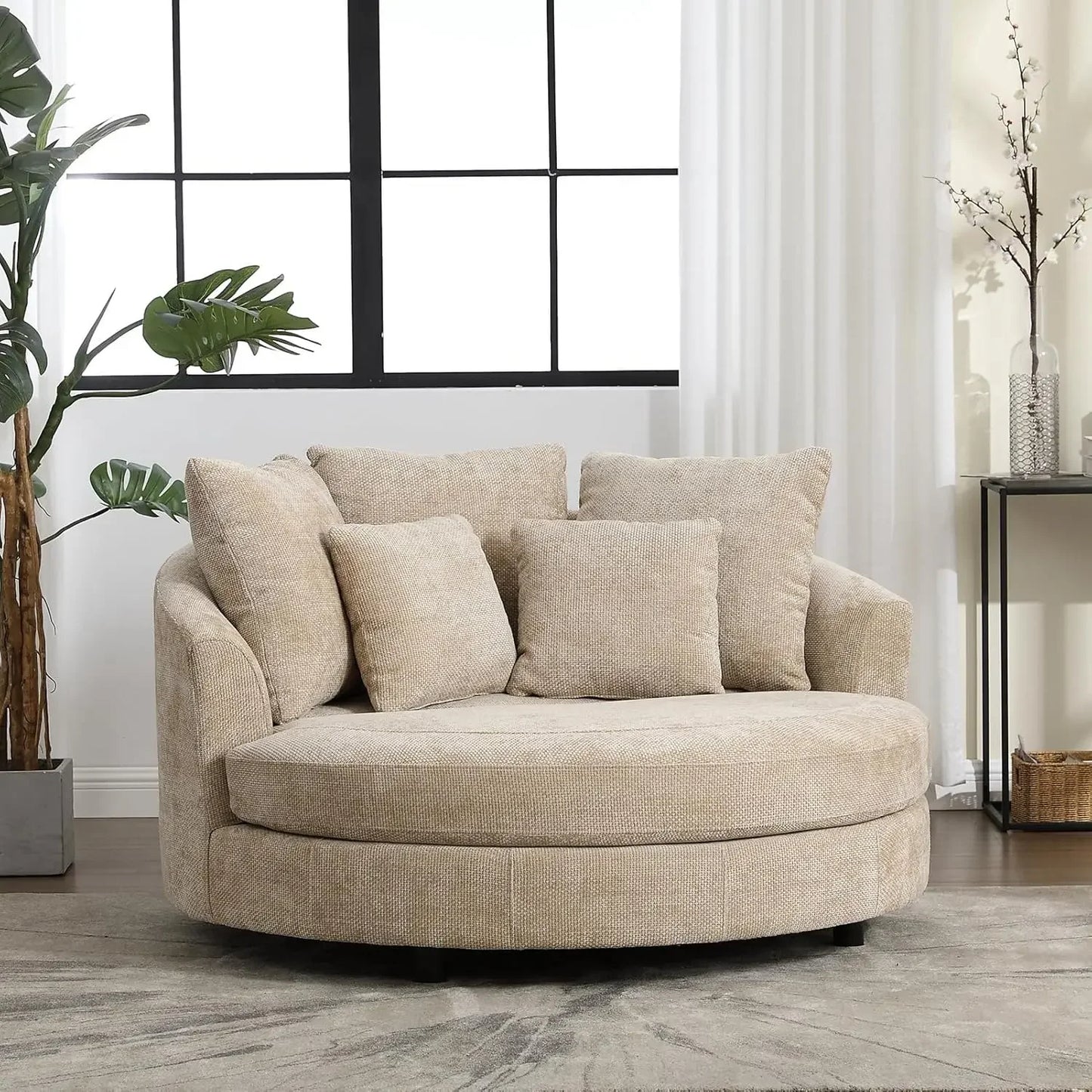 Oversized Round Accent Chair