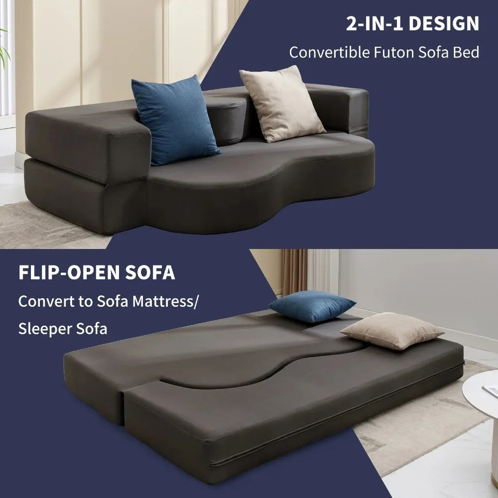 Foldable Futon Sofa Bed