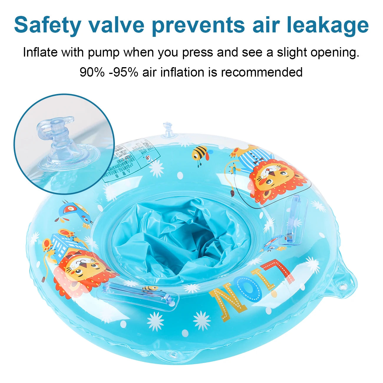 Inflatable swimming float for children