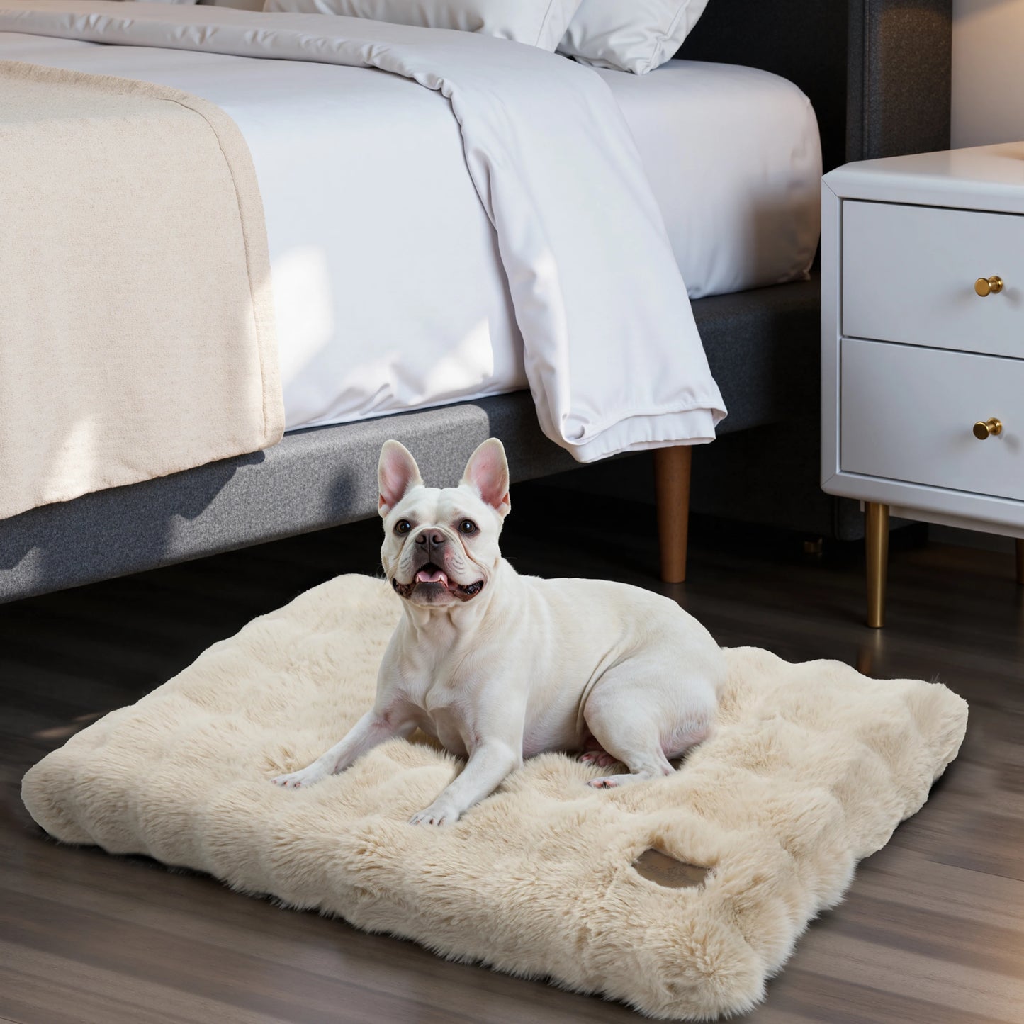 Fluffy Crate Bed for Extra Large Dogs